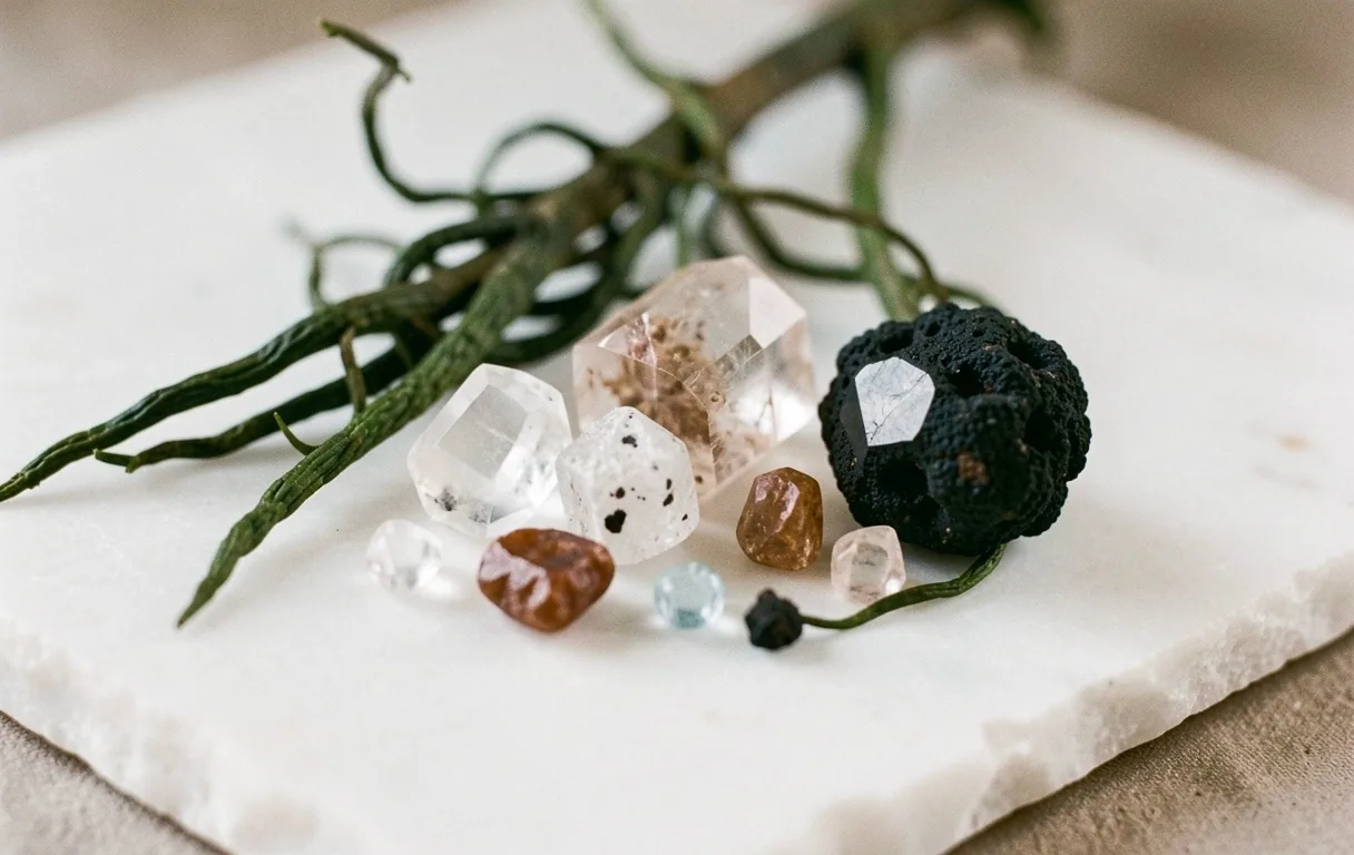 Minerals and botanical roots